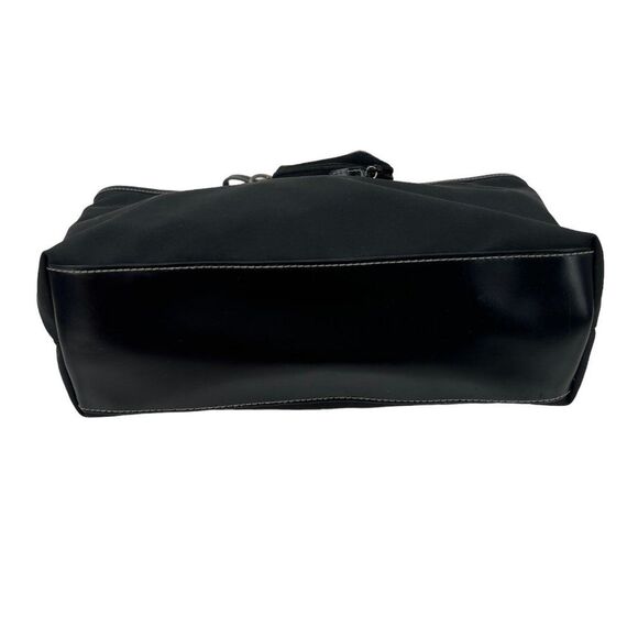 ESTÉE Lauder Black Satchel/Tote Bag with Matching Make-up/Lip Stick Case Fob - Picture 8 of 16